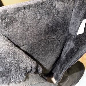 UGG Black Suede Boots with Studded Design